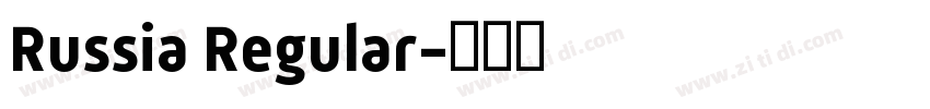 Russia Regular字体转换